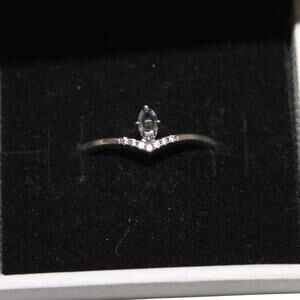 Pandora Sterling Silver Classic Wishbone Ring Size 8.5